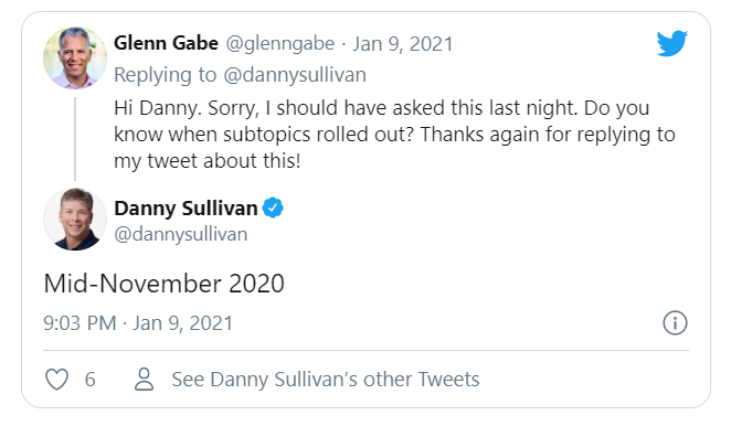 danny sullivan twitter subtemas
